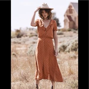 Auguste the Label Lilly Lady Polka Dot dress Rust